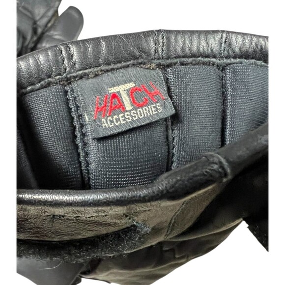 Hatch Vintage Women's Soft Cowhide Leather Gloves  Size M  Black Adj Cuff - Picture 5 of 7